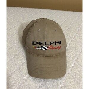 Delphi Racing OFSA Indy Cart NASCAR Speedway Auto parts Beige Adjustable Hat